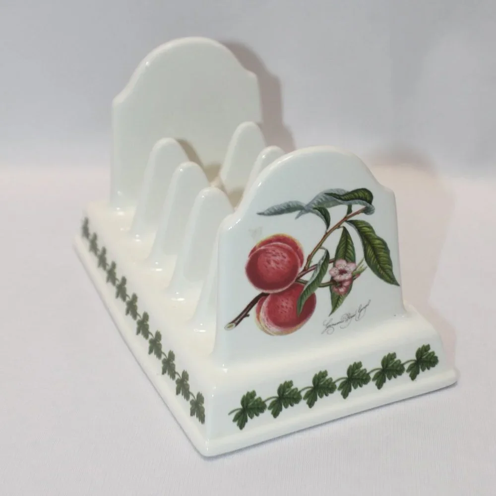 Vintage Pomona Portmeirion Red Current and Peach English Toast Rack
